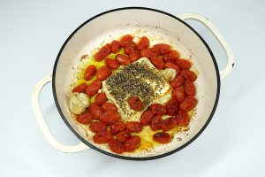 Read more about the article Zaatar #2 – gabackener Feta mit Tomaten und Pasta
